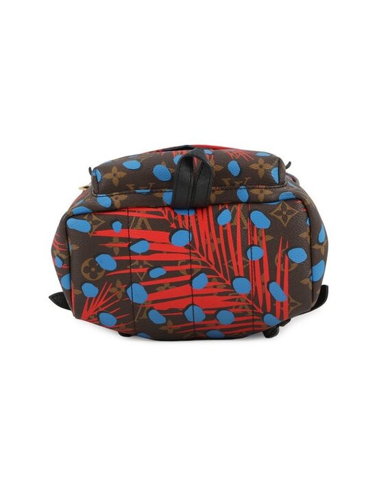 Louis Vuitton Backpack Monogram Jungle Dot Palm Spring PM Noir Black Red Blue main image 6